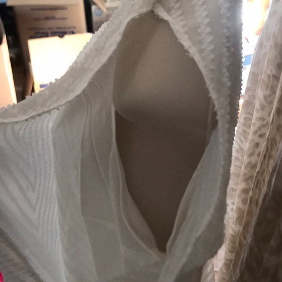 Molly Bracken dress white textured chevron - Picture 5 of 7